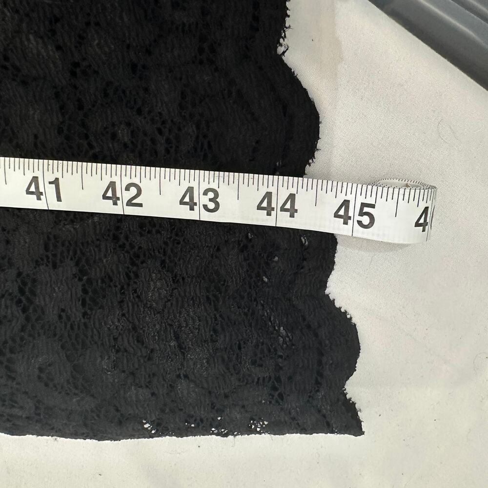 Lauren Ralph Lauren Lace Sheath Midi Little Black Dress Cocktail Party Large - Picture 10 of 10